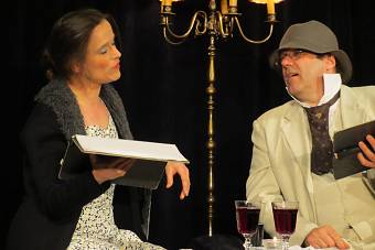 Rheinsberg. Gastspiel des Theaters Sinn und Ton mit dem Stück Rheinsberg von Kurt Tucholsky. Regie Christine Marx, mit Klaus Nothnagel, im Tschechow-Theater am 12.5.2012